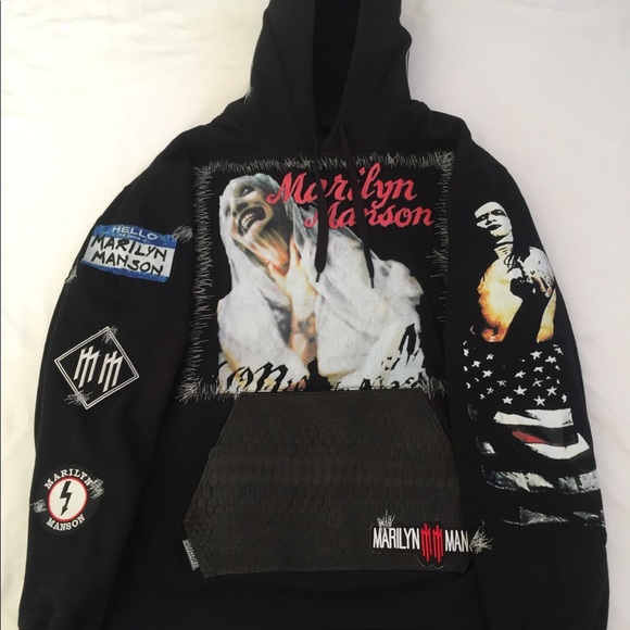 Sweaters | Marilyn Manson Hoodie | Poshmark